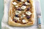 American Caramelised Onion Olive And Goats Cheese Tart Recipe Appetizer