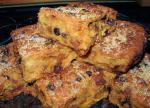 British Traditional Fruity and Spiced Bread Pudding  With Brandy Appetizer
