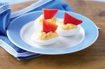American Devilled Egg Sailing Boats Recipe Breakfast