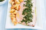 American Roasted Salmon With Lemon Potatoes and Salsa Verde Recipe Appetizer