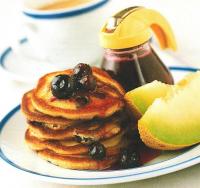 British Light and Luscious Blueberry Pancakes Breakfast