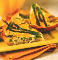 Zesty Cheddar-asparagus Quiche recipe