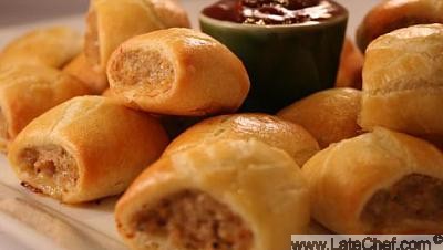 Chinese Beef and Scallion Rolls Appetizer