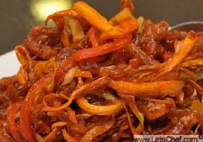 Chinese Hot-Fried Crispy Shredded Beef Appetizer