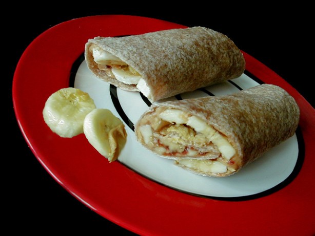 American Peanut Butter  Fruit Wraps Appetizer