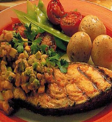 Canadian Citrus Fish With Avo Cado Salsa Appetizer