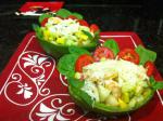 American Shrimp  Scallop Salad in Avocado Cups Dinner