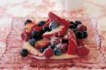 American Summer Berries With White Chocolate Sauce glutenfree Recipe Dessert
