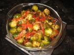 American Brussels Sprouts and Red Pepper Appetizer