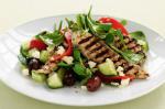 American Barbecued Chicken With Greek Salad Recipe Appetizer