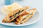 American Mushroom And Cheese Jaffles Recipe Appetizer