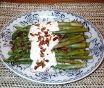 American Asparagus With Goat Cheese Sauce Appetizer