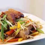 Chinese Chinese Stir Fried Duck with Red Pepper Appetizer