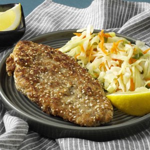 British Sesame Dill Fish Dinner