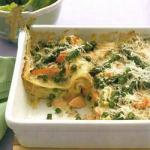 Lasagna of Salmon and Studs recipe