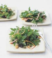 Singaporean Parsley-leaf Salad with Pine Nuts Olives and Orange Dressing Appetizer