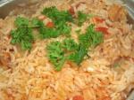 British Arroz Brasileiro Rice With Tomatoes and Onions Dinner