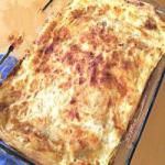 American Lasagna with Artichokes and Bacon Dinner