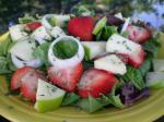 American Weight Watchers Spinach and Fruit Salad Appetizer