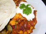 American Quick and Easy Vegetarian Chili Dinner