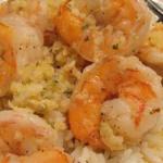 American Shrimp Scampi over Rice Dinner