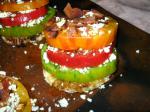British Tomato Towers With Blue Cheese  Bacon Dinner