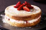 British Strawberries n Cream Sponge Recipe 1 Dessert