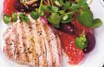 American Tuna with Grapefruit and Beetroot Salad Dinner