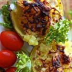 American filled Gratinated Potatoes Appetizer
