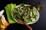 American Spinach and Endive Salad With Kasha and Mushrooms Recipe Appetizer