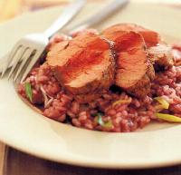 Italian Beef Tenderloin with Red Wine Risotto Dinner