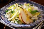 American Jerusalem Artichoke Pear And Blue Cheese Salad Recipe Appetizer