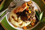 American Spoon Pork With Crackling Parsnip Puree And Green Lentils Recipe Appetizer