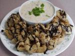 American Fried Calamari With Remoulade Sauce Drizzled With Balsamic Syrup Dessert
