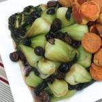 Chinese Bok Choy with Caramel Olive Black Appetizer