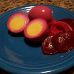 American Pickled Eggs and Beets Breakfast