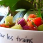 Tomato Cucumber and Red Onion Salad with Mint Recipe recipe