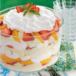 American Strawberry Peach Trifle Dessert