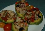 American Avocado Stuffed With Seafood Dinner