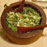 Arabic Salad with Pita Bread Cucumber Feta and Mint Appetizer
