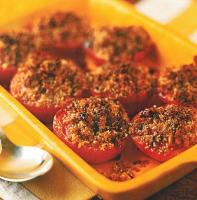 American Balsamic Baked Tomatoes with Parmesan Crumbs Dinner