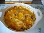 British Sherried Chicken and Fettuccine Casserole Dinner