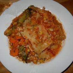 American Vegan Lasagna with Sweet Potato Dessert