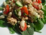 American Tuna Bean and Lemon Salad Dinner