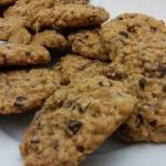 American Chocolate Chip Cookies with Oatmeal and Pecans Breakfast