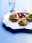 Polish Rice Cakes with Pickled Beetroot Appetizer