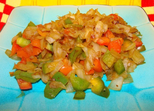 American Acadias Bell Pepper Onion Stir Fry Appetizer