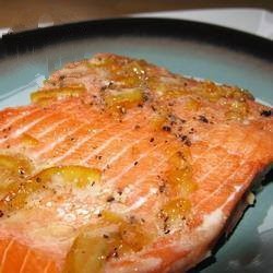 American Roast Salmon with Orange Marmalade BBQ Grill