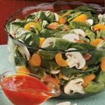 British Spinach Salad with Oranges Appetizer