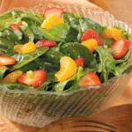 British Spinach Salad with Red Currant Dressing Appetizer